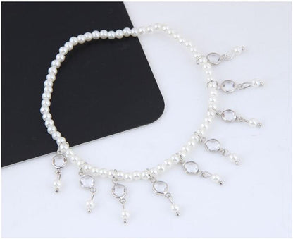 Pearl tassel anklet