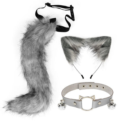 Ear Cat Tail Set Hair Hoop