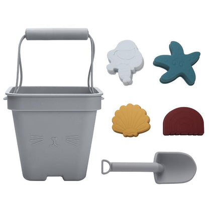 Children's Silicone Beach Bucket Set Beach Vacation Water Play