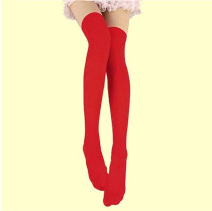 Thigh Socks Cute High Stockings Student Color Stockings