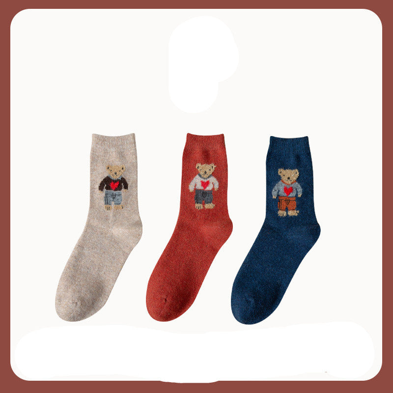 Japanese bear socks