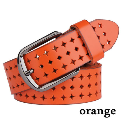 Pin buckle belt belt