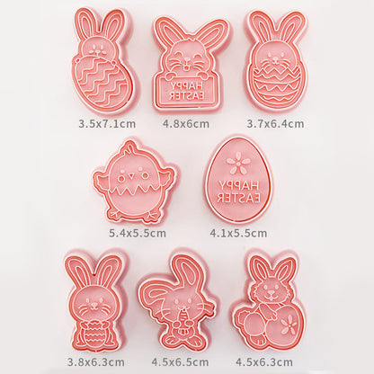 Easter Cookie Mold Cartoon Bunny Easter Egg Cookie Press