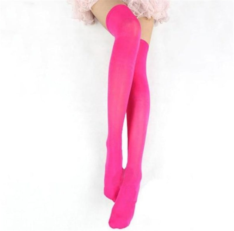 Thigh Socks Cute High Stockings Student Color Stockings