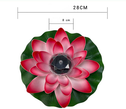 Solar Lotus Lamp Led Courtyard Pool Decoration