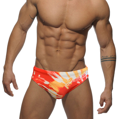Mens Flame Trunks Hot Spring Swimsuit