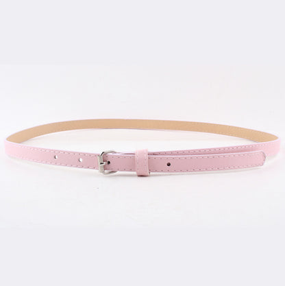 Thin Belt Fashion Belt Small Steel Buckle Belt