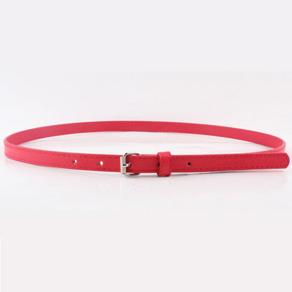 Thin Belt Fashion Belt Small Steel Buckle Belt