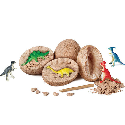 Excavation of dinosaur eggs by fossil Archaeology