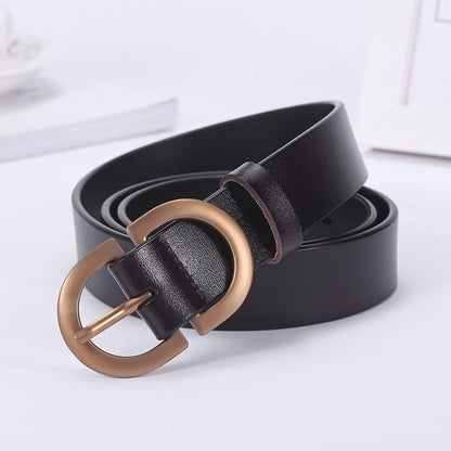 Fashion simple decorative belt cowhide belt