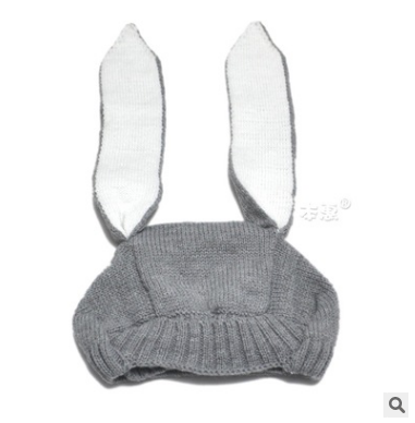 Baby Bunny Ear Knit Hat 6-18 months