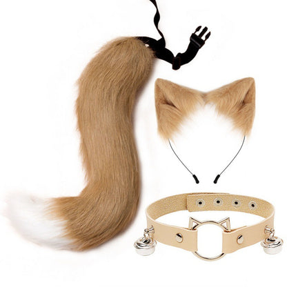 Ear Cat Tail Set Hair Hoop