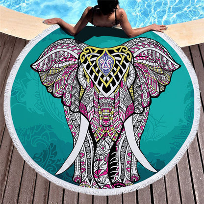 Printed beach towel shawl beach towel