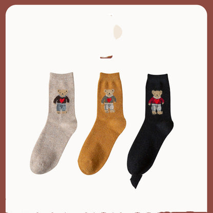 Japanese bear socks