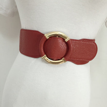 Coat belt women's wide belt