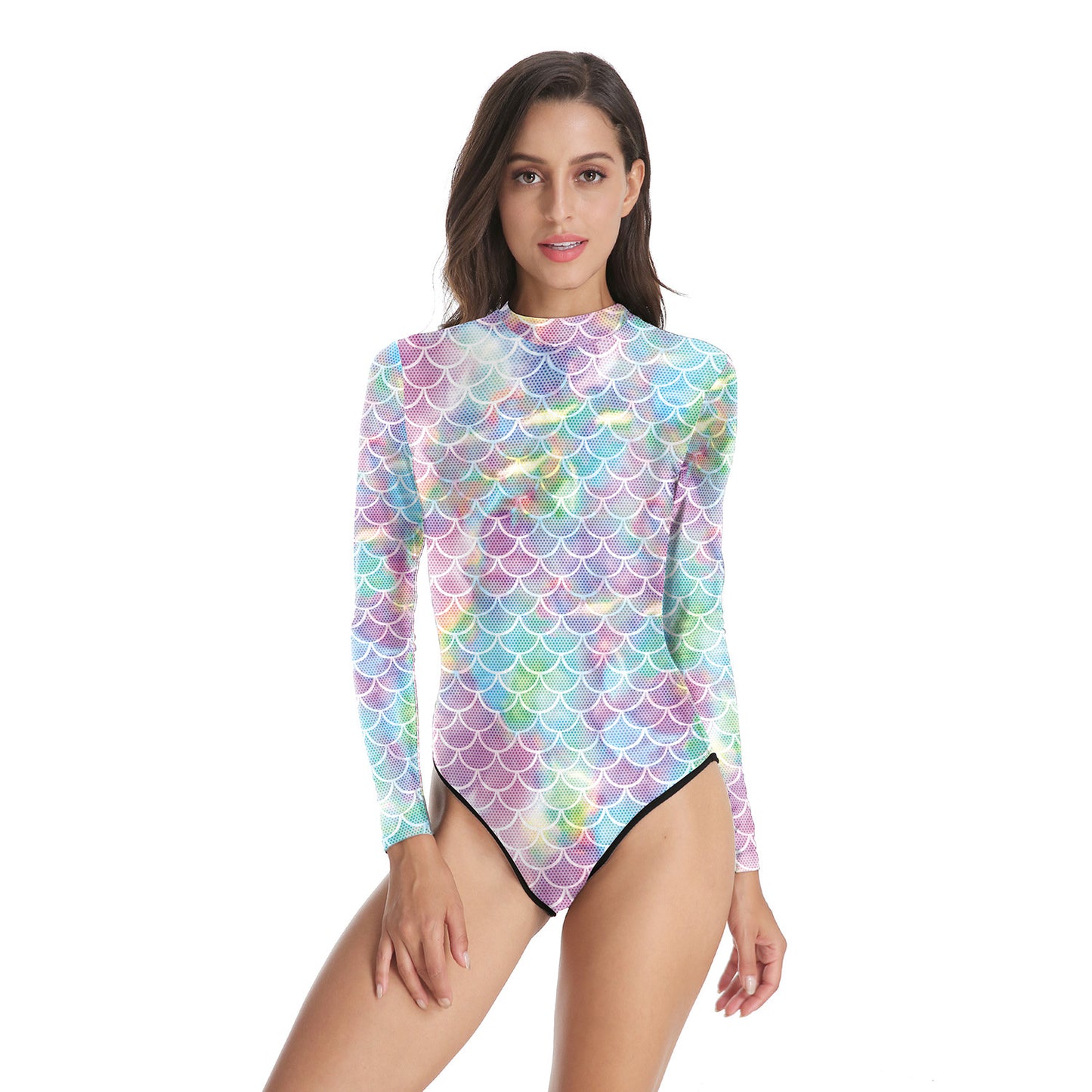 Printed swimsuit diving suit yoga suit jellyfish suit