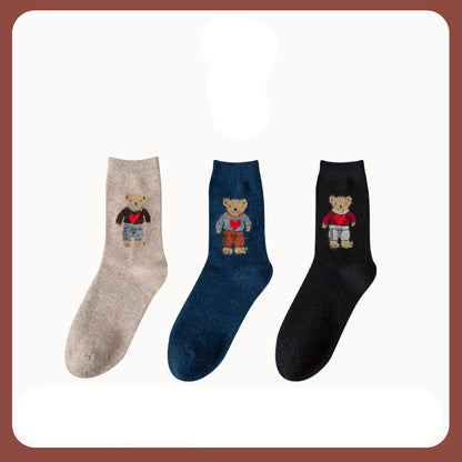 Japanese bear socks