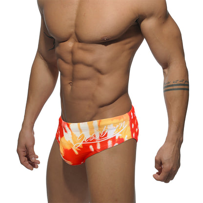 Mens Flame Trunks Hot Spring Swimsuit