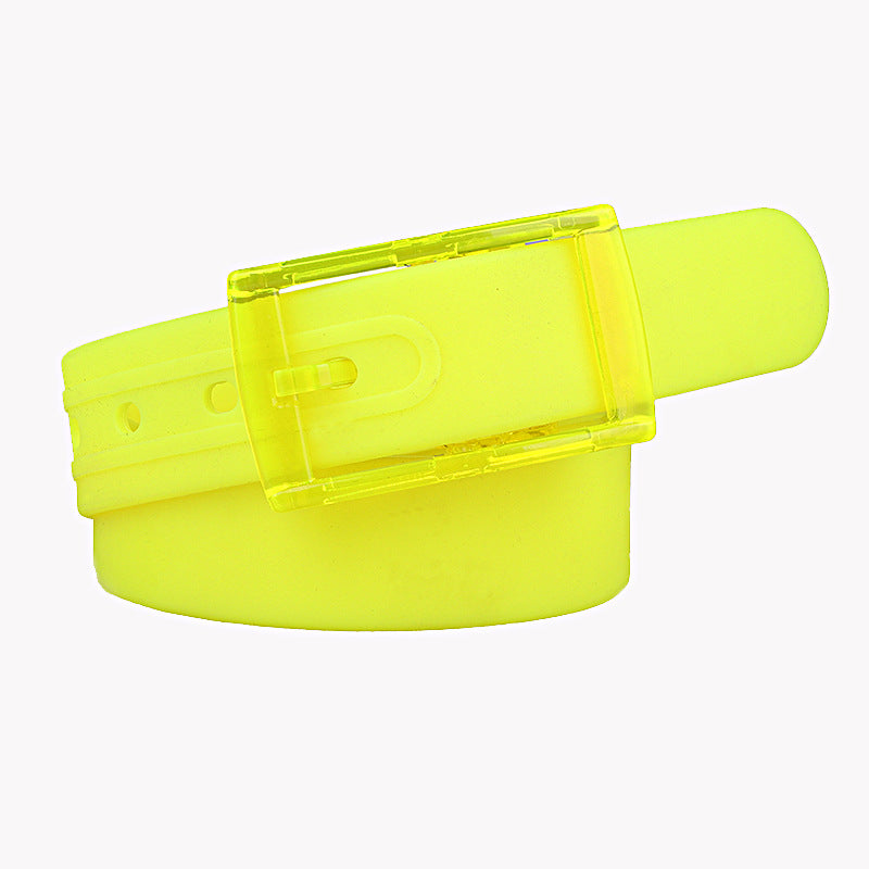 Unisex belt plastic buckle belt