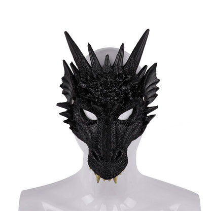 Fire breathing dragon wings tail mask