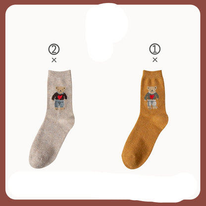 Japanese bear socks