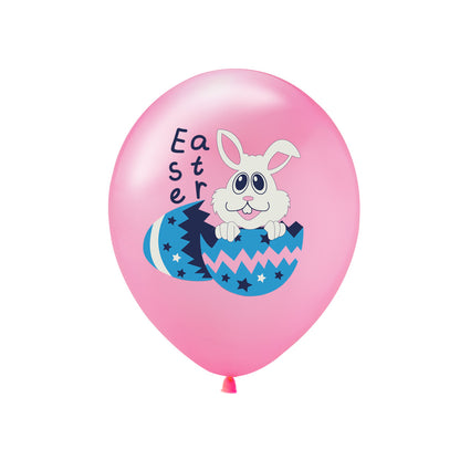 12 Inch Bunny Egg Easter Latex Balloon