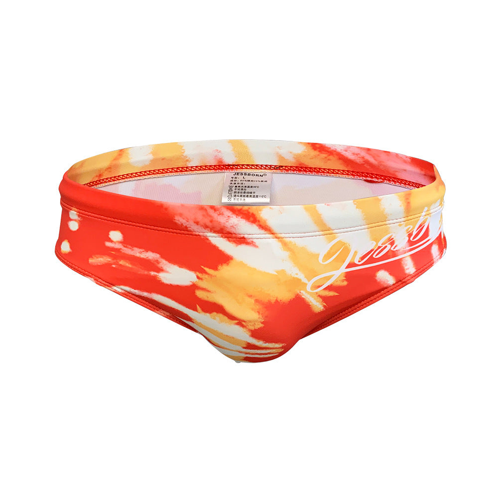 Mens Flame Trunks Hot Spring Swimsuit