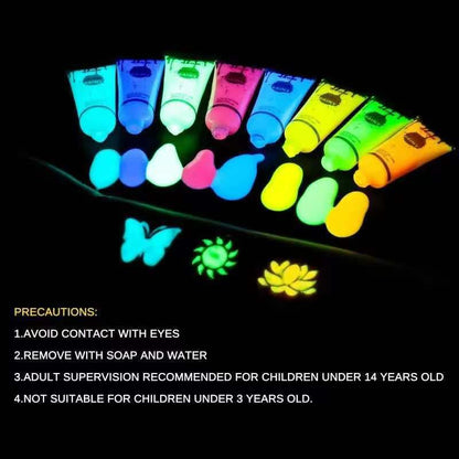 Bar Nightclub Halloween Face Color 8-color Luminous Body Paint Pigment