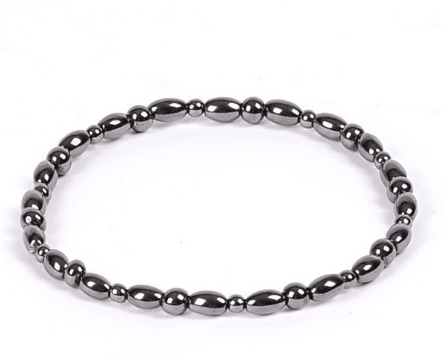 Black magnetic anklet