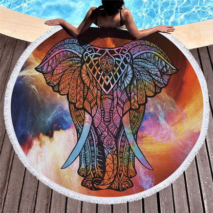 Printed beach towel shawl beach towel