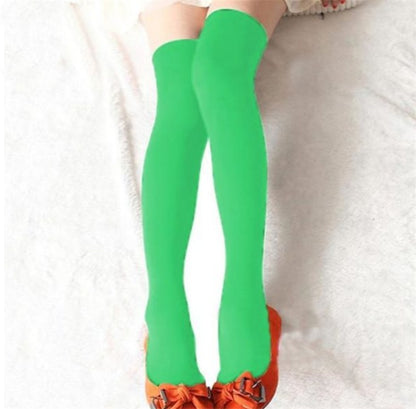 Thigh Socks Cute High Stockings Student Color Stockings