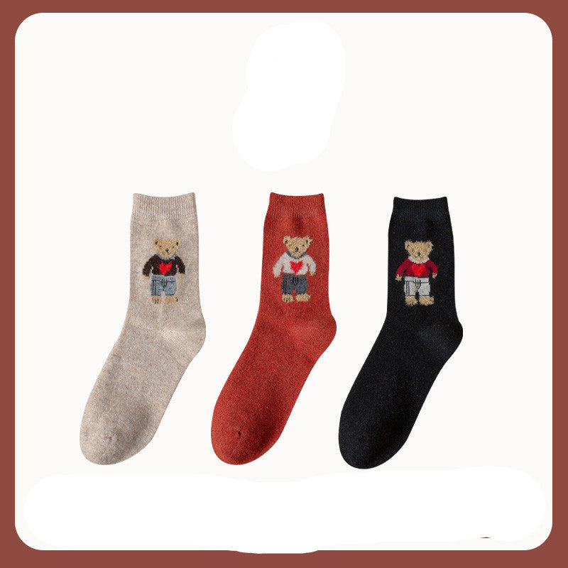 Japanese bear socks
