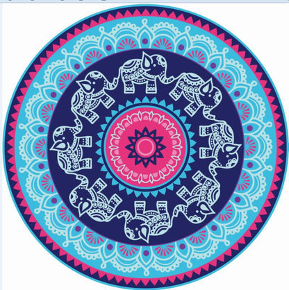 Round beach towel