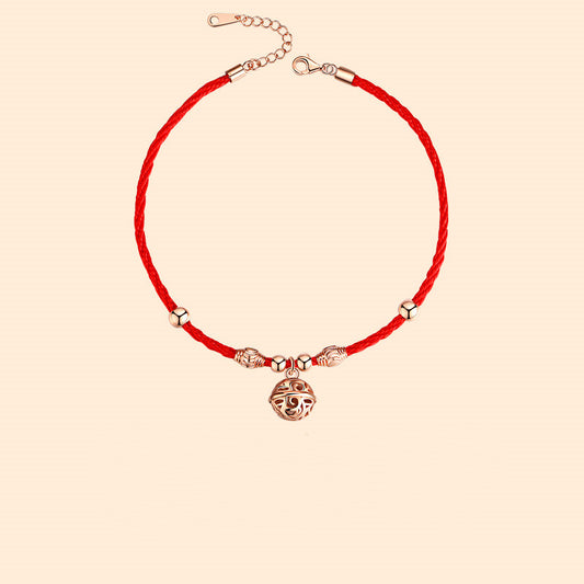 Niche Red Rope Anklet Natal High Sense Anklet