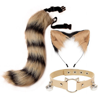 Ear Cat Tail Set Hair Hoop