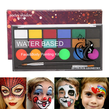 18 Colors Halloween Cosmetics Body Paint