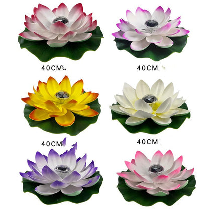 Solar Lotus Lamp Led Courtyard Pool Decoration