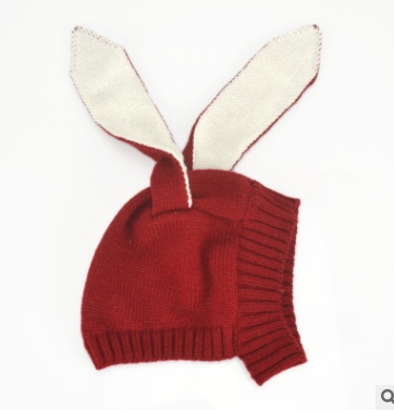 Baby Bunny Ear Knit Hat 6-18 months