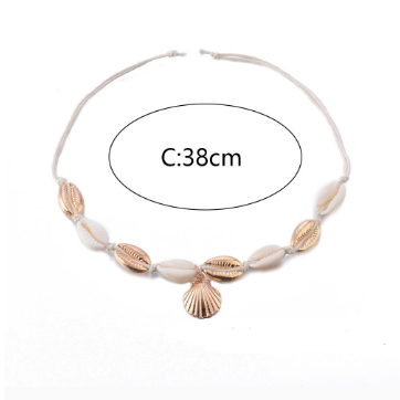 Natural shell anklet