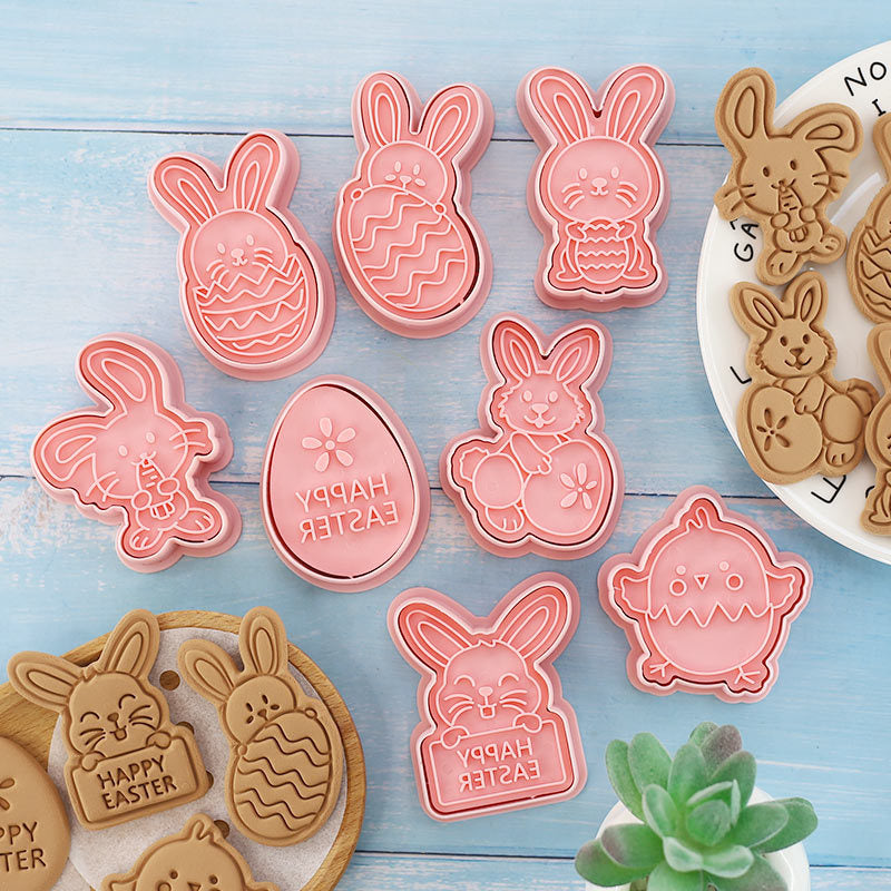 Easter Cookie Mold Cartoon Bunny Easter Egg Cookie Press