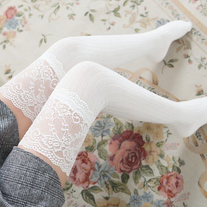 Non-slip thigh socks