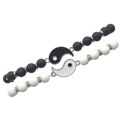 Yin Yang Bagua Natural Stone Best Friend Bracelets