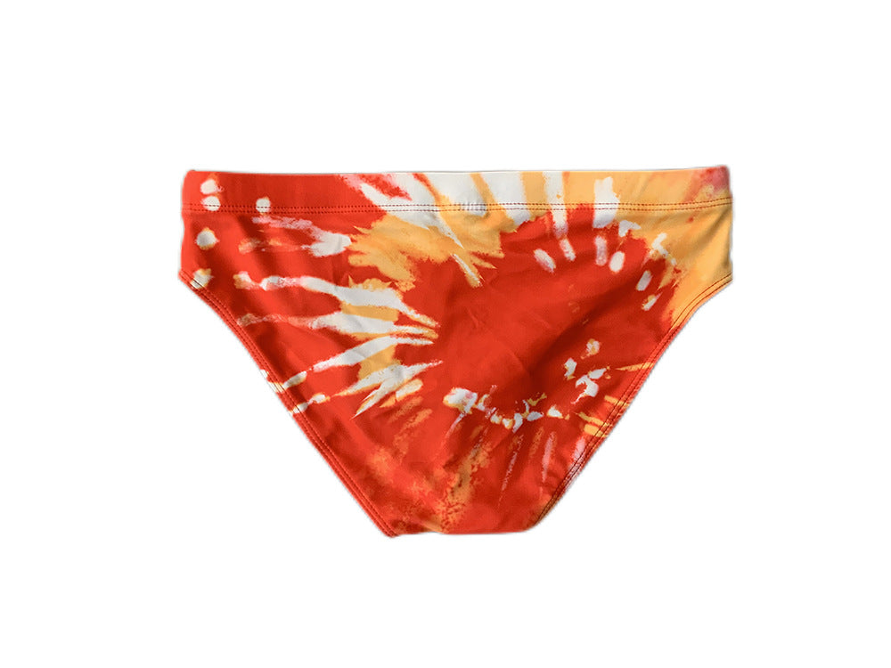 Mens Flame Trunks Hot Spring Swimsuit