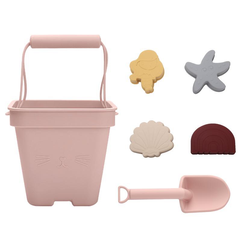 Children's Silicone Beach Bucket Set Beach Vacation Water Play