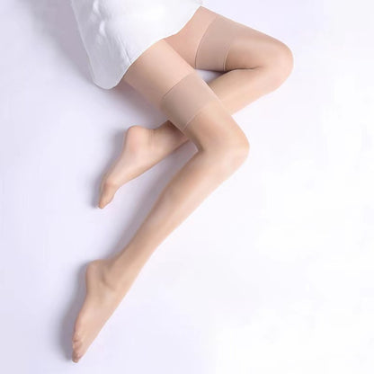 Women's Candy-colored Ultra-thin Toe Transparent Thigh High Socks