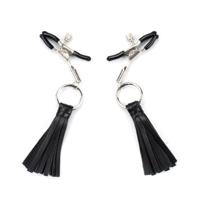 Female Bondage And Discipline Toy Nipple Clamp Black Tassel Nipple Clamp