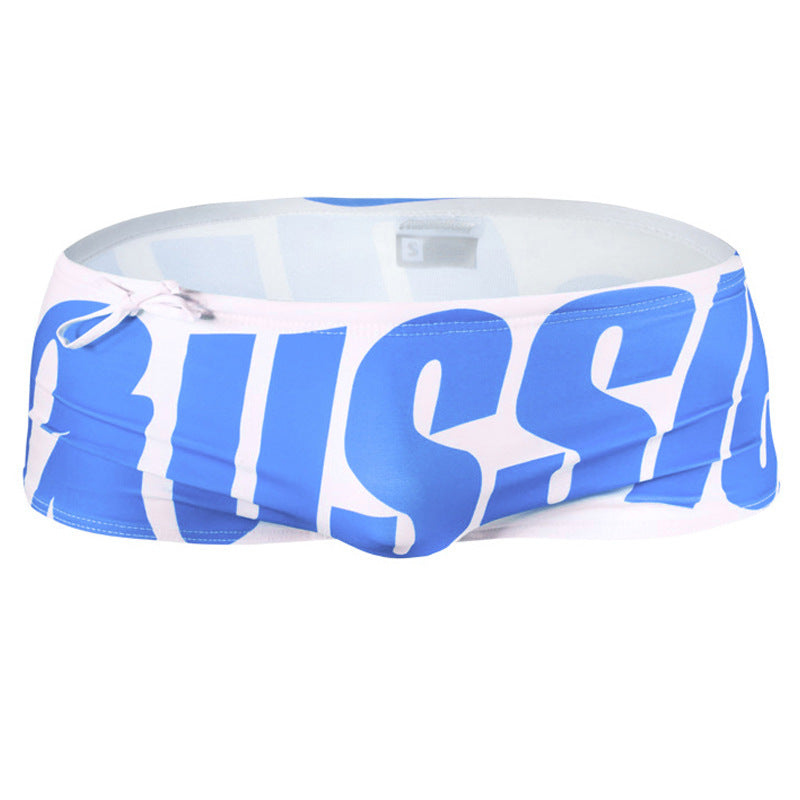 Letter Swimming Trunks Boxer Swimming Trunks Men's Swimming Trunks Trendy Fashionable Man Hot Spring Cross-border Men's Swimming Trunks