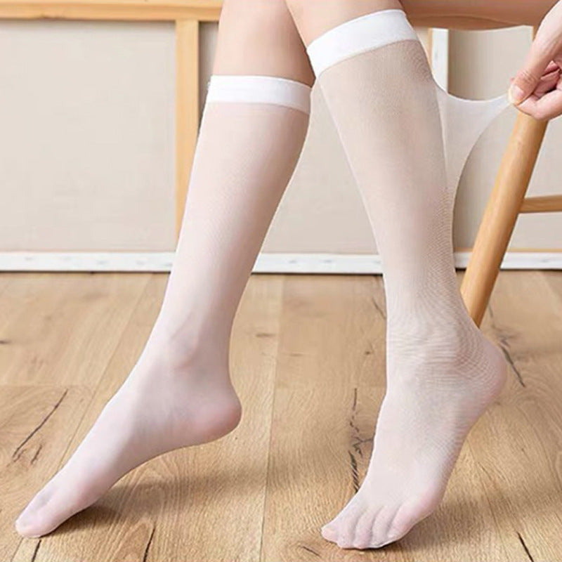 Women's Fashion Long Silk Stockings Thigh High Socks