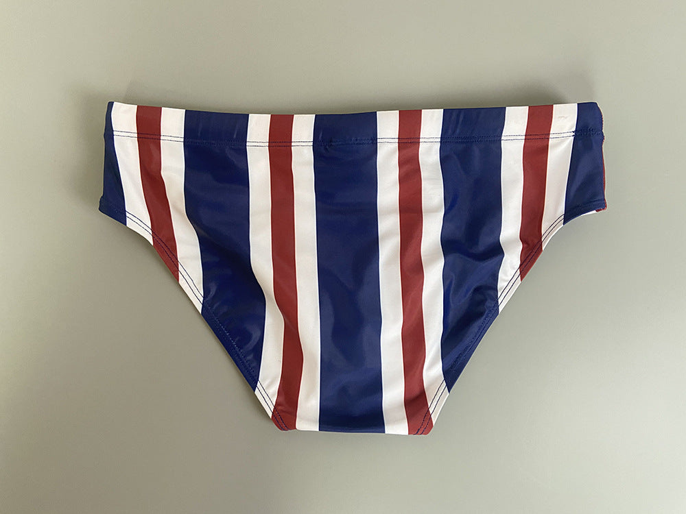 Men's Striped Swimming Trunks Beach Surf Sports Swimming Trunks