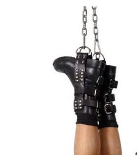 Hanging Foot Harness Hanging Stainless Steel Handcuffs And Shackles